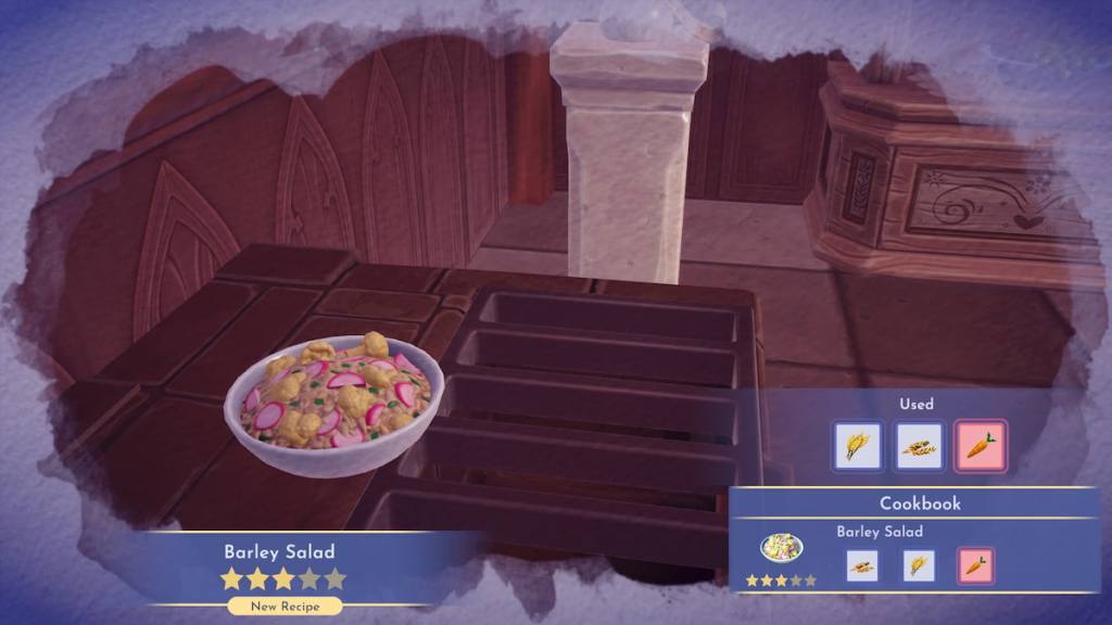 Barley salad in disney dreamlight valley