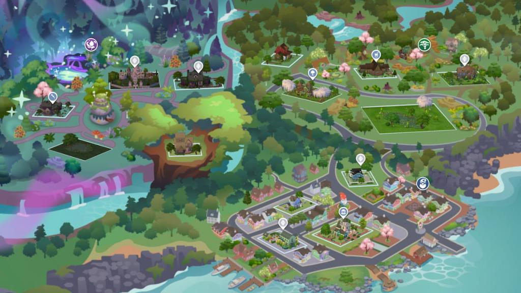 The Sims 4 Innisgreen world map
