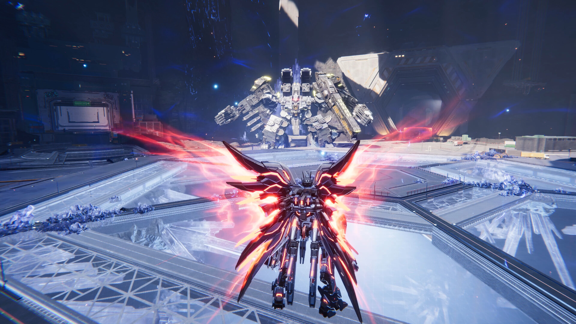 Two Strikers facing each other in Mecha Break