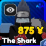 The Shark unit from the Anime Rangers X Roblox experience.