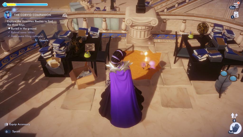 The third key on the ground in disney dreamlight valley