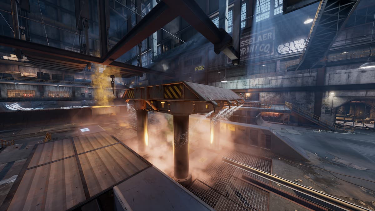 A raised platform in a factory in Tony Hawk's Pro Skater 3+4.