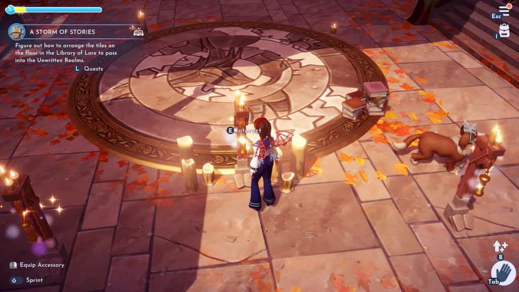 The posts that control the tile puzzle in DDV