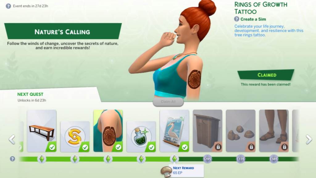 All week three event rewards in the sims 4