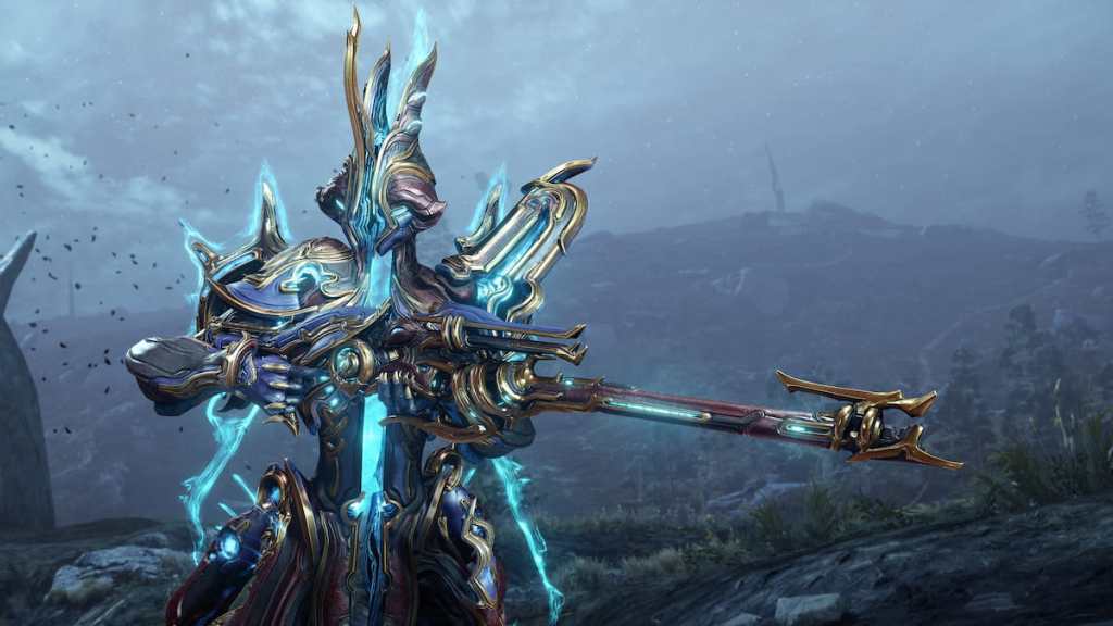 Caliban Prime holds his signature sniper rifle, Vadarya Prime.