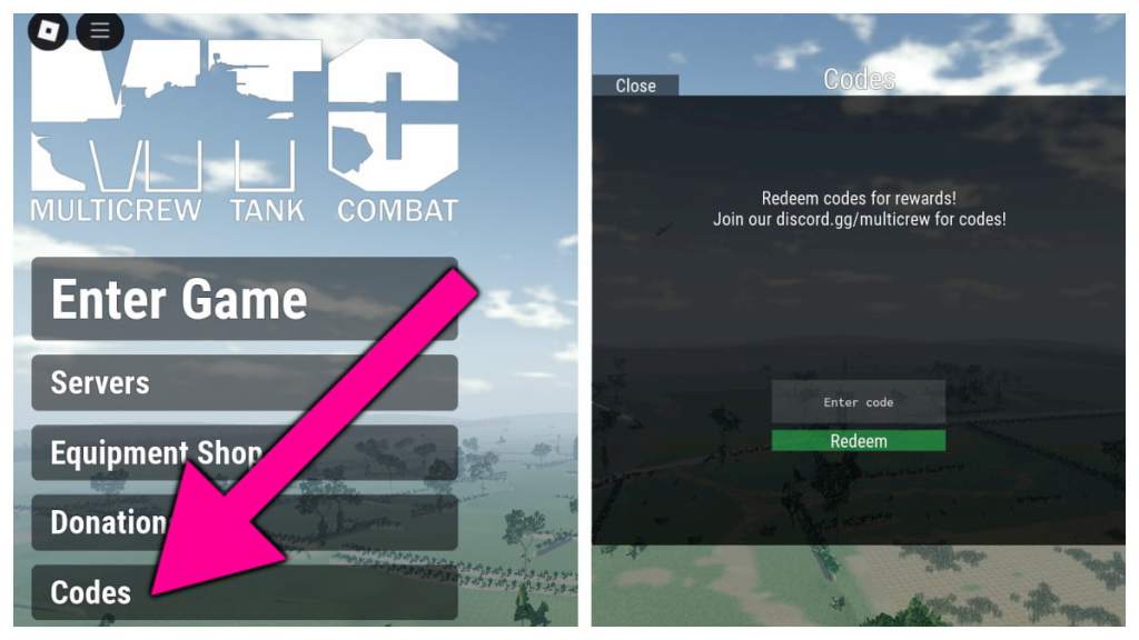 How to redeem Multicrew Tank Codes.