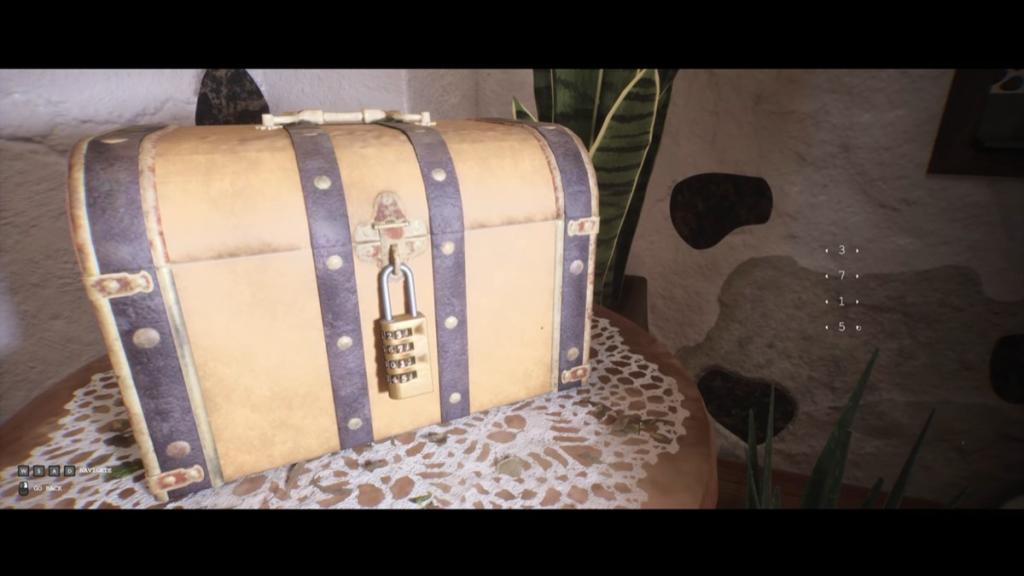 Unlocking Eva's chest with 3715