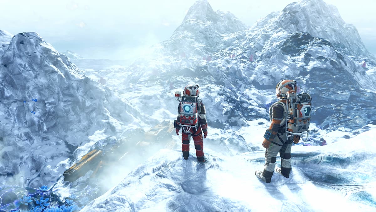 Two players enjoying together in No Man's Sky