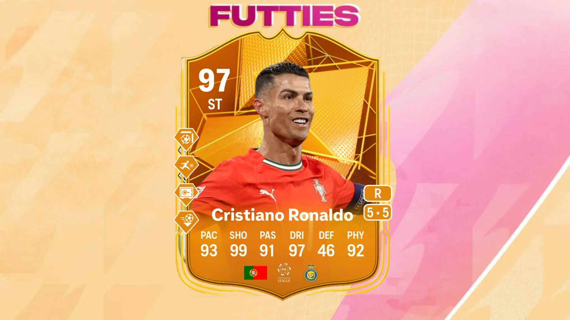 Cristiano Ronaldo RTTF as one of the best cards for EA FC 25 Time to Sue Evolution