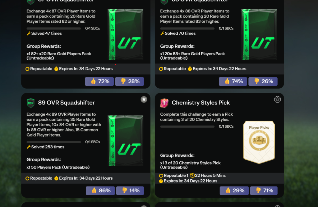 The 89-rated exchange in EA FC 25 that you can do infinitely