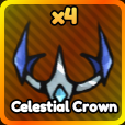 Celestial Crown gear from Anime Rangers X Roblox experience.