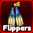 Flippers gear from Anime Rangers X Roblox experience.