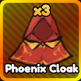Phoenix Cloak gear from Anime Rangers X Roblox experience.