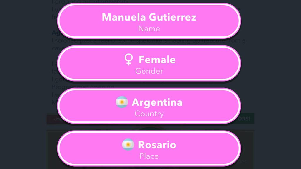 BitLife character born in Argentina