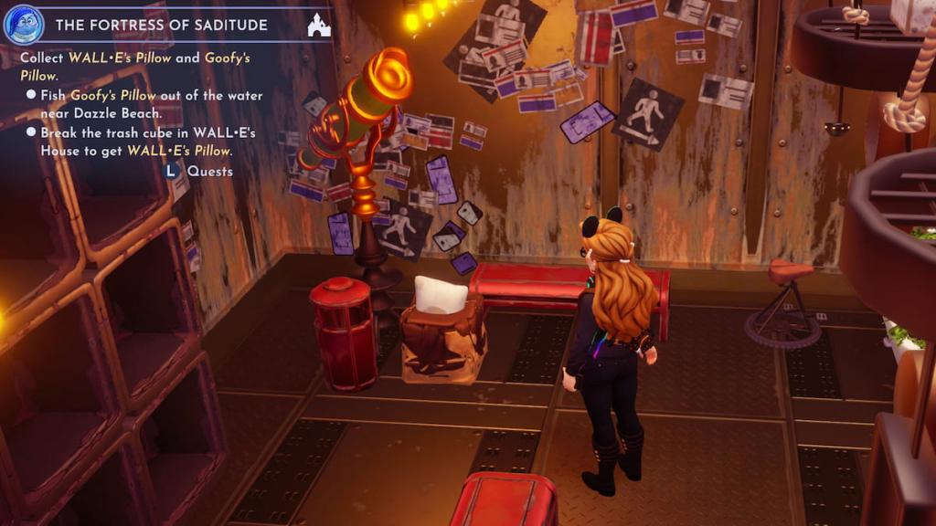 Disney Dreamlight Valley wall-e's pillow