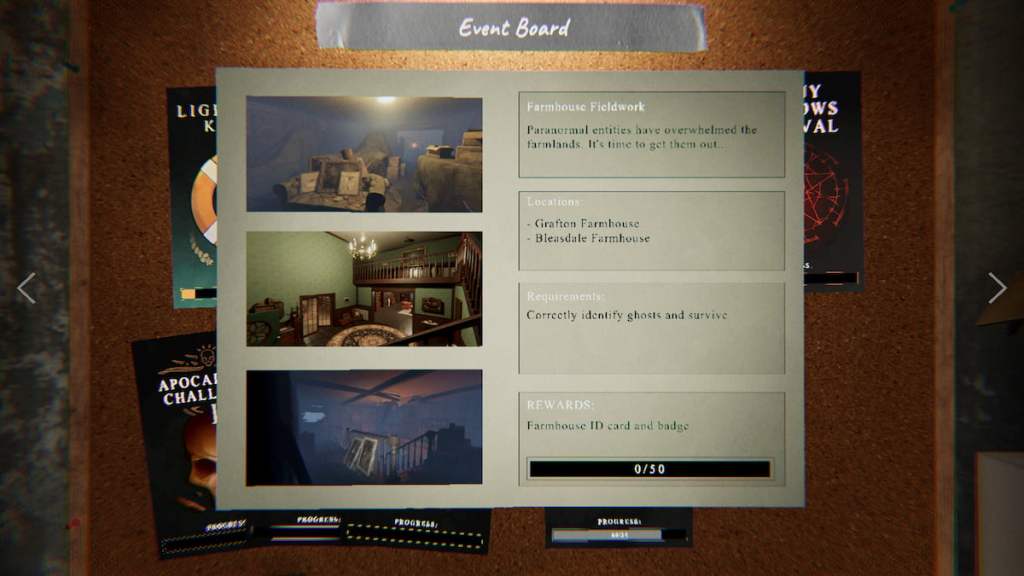 Farmhouse fieldwork challenge in phasmophobia