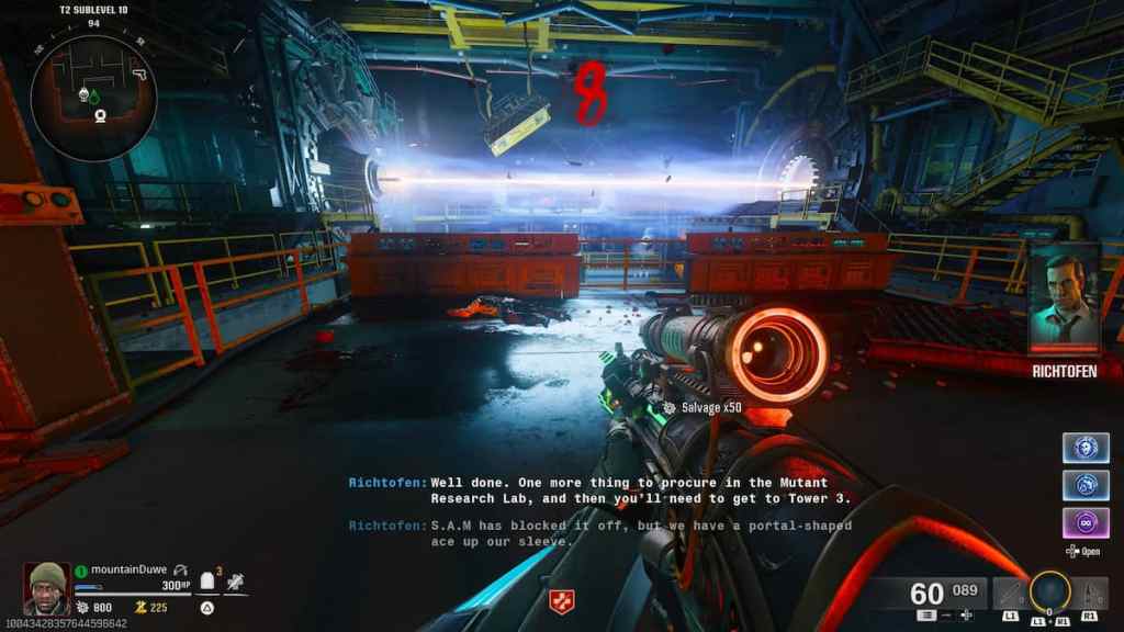 BO6 Zombies Reckoning laser room