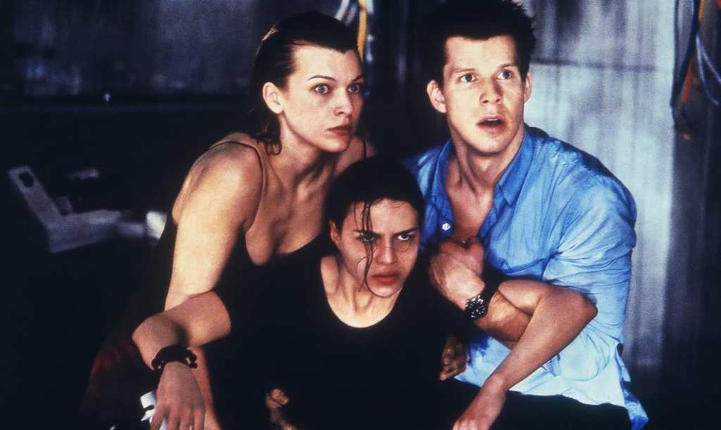 Resident Evil (2002) Milla Jovovich and Michelle Rodriguez