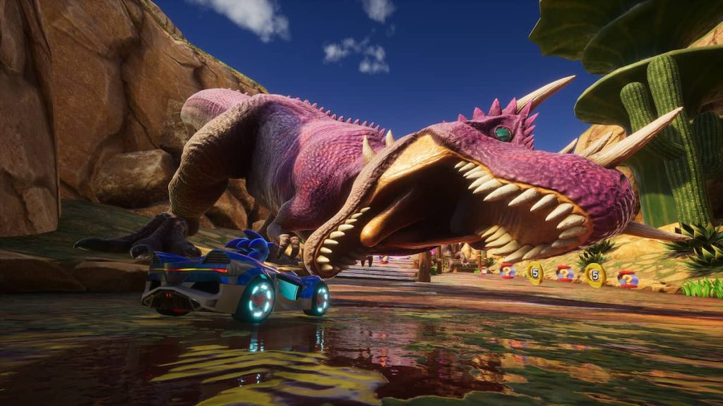 Sonic Racing CrossWorlds t-rex