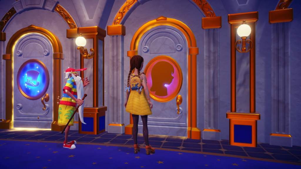 Looking at inside out realm door in disney dreamlight valley