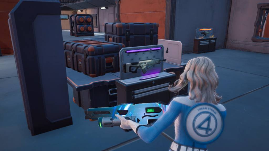 Looking at OXR armory loot in fortnite