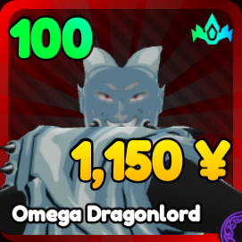 Omega Dragonlord unit from Anime Rangers X Roblox experience.