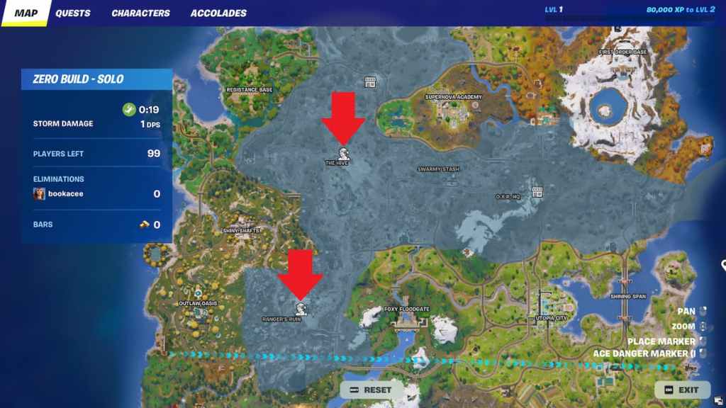 queen bug icon on map fortnite