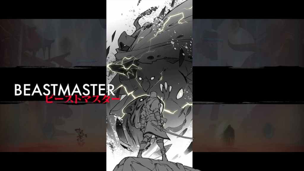 A battle card with Joe Musashi and the Beastmaster drawn on them in SHINOBI: Art of Vengeance. 