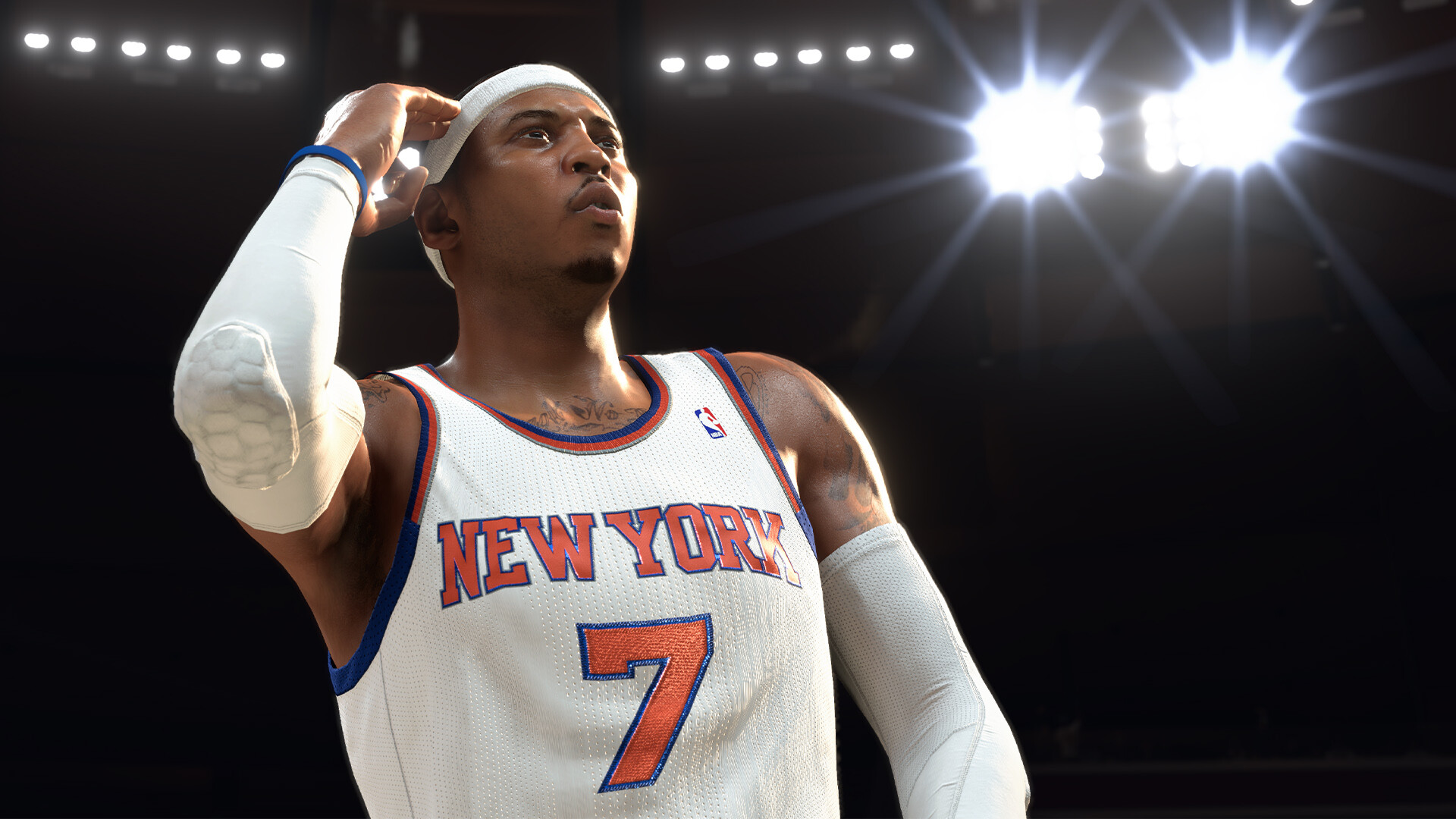 Carmelo Anthony fist pumping in NBA 2K26