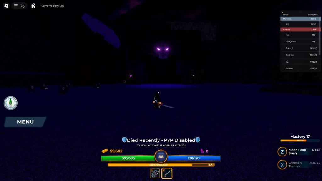 Location of the hidden cave on the Werewolf's Island where the King Werewolf boss can be found.