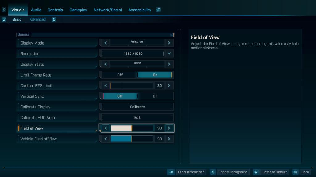 FOV Slider in Borderlands 4 on PC