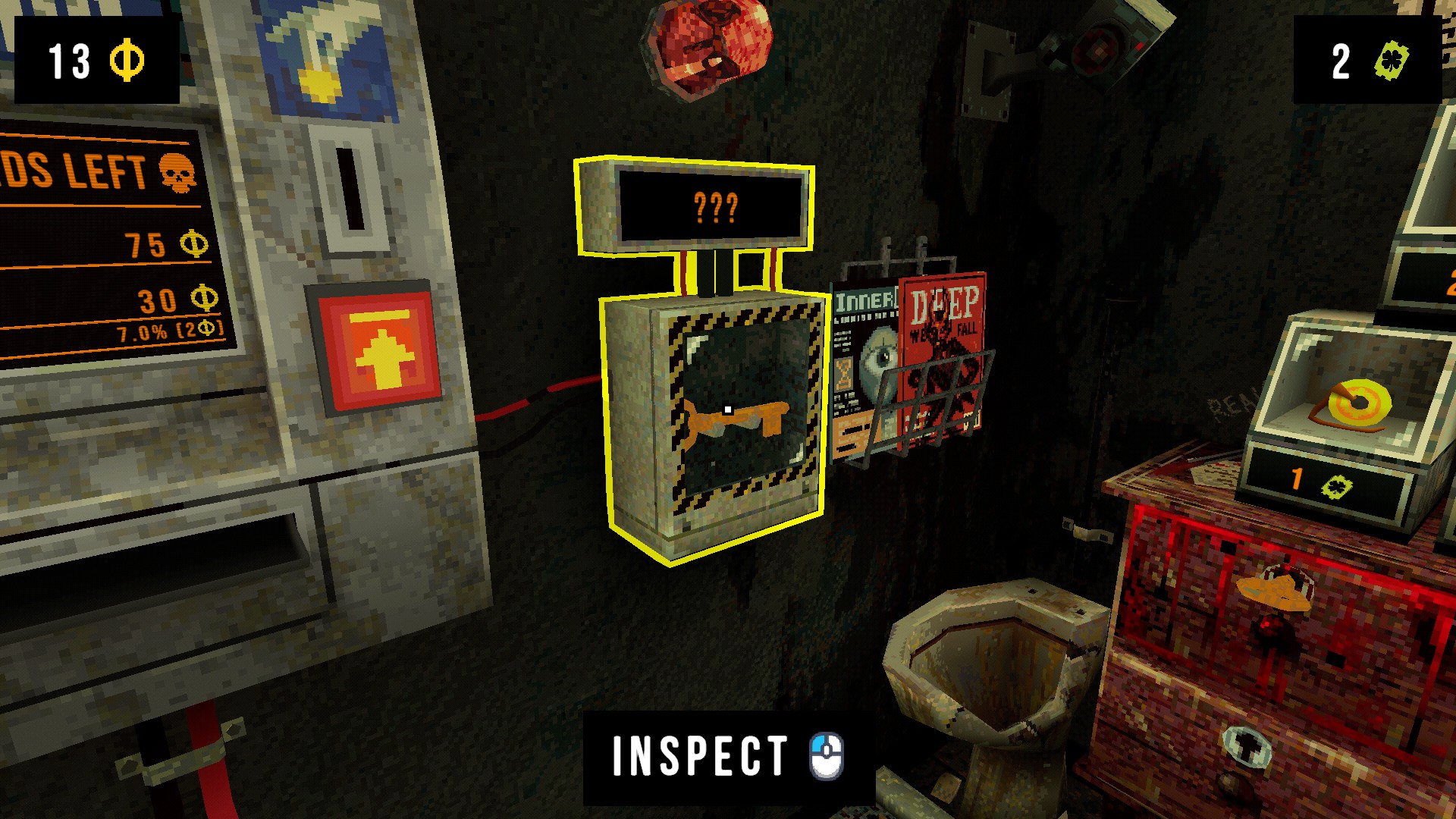 The big key locked in Cloverpit