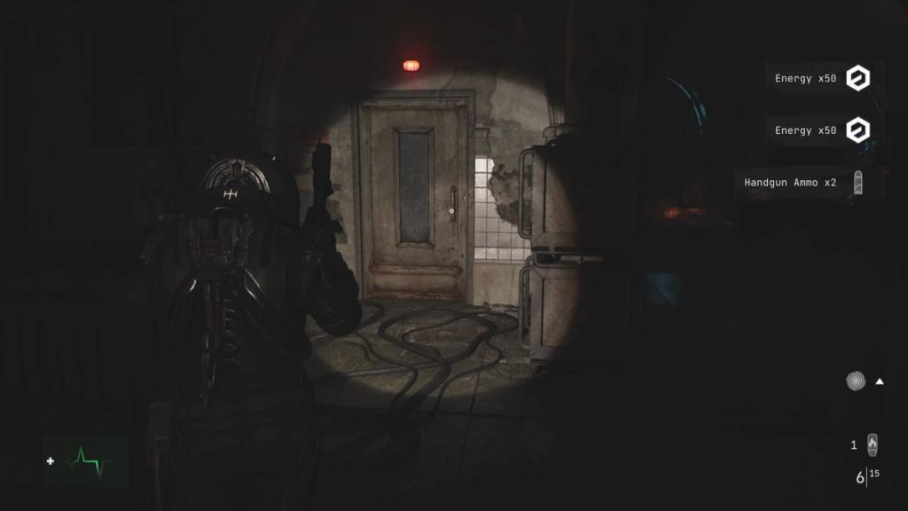 Looking at the locked door on Station A tramline for Cynamon's location