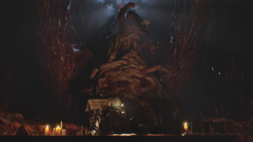 ND-3576 and ND-F077 on the floor of the church with Mother Eliza above them