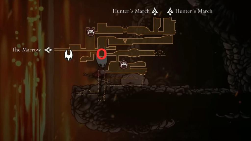 Shakra location in Deep Docks in Hollow Knight Silksong