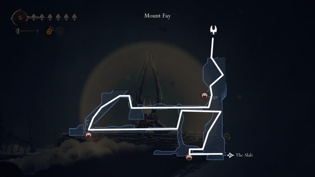 Ther path to the Faydown Cloak in Hollow Knight Silksong.