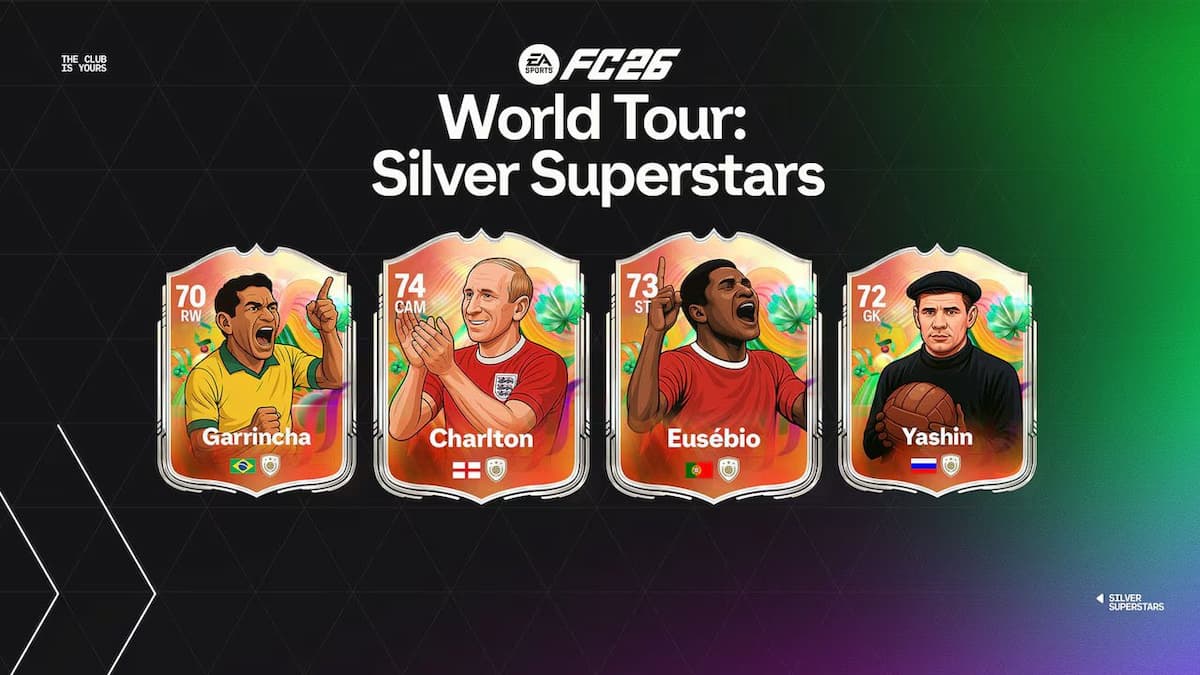 World TOur: Silver Superstars promo art in FC 26