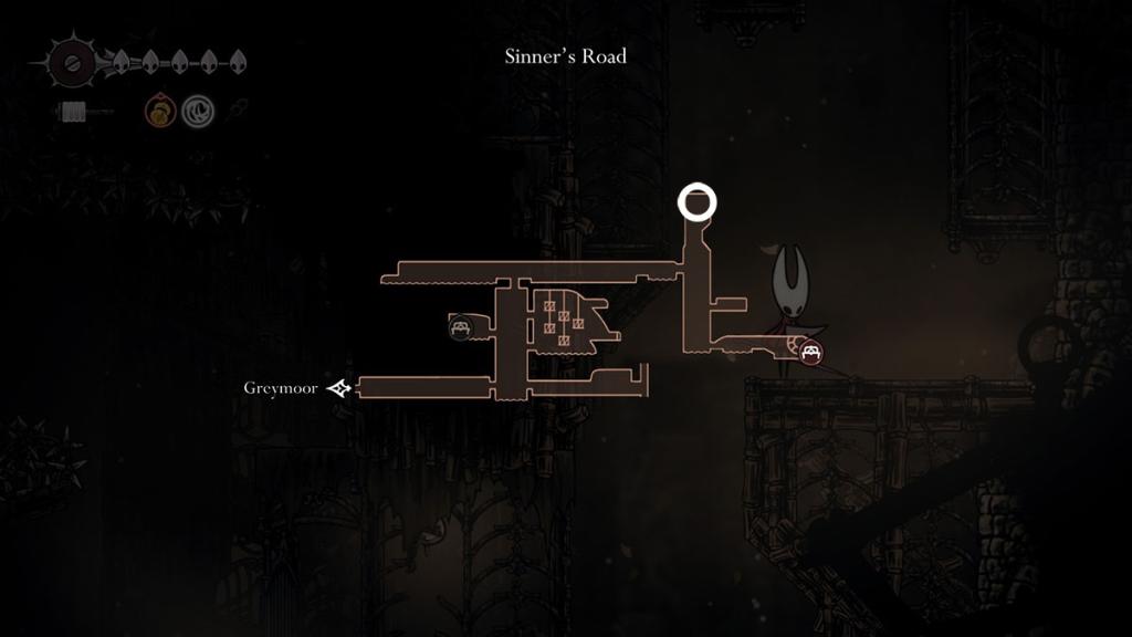 The location of the second Simple Key in Silksong.