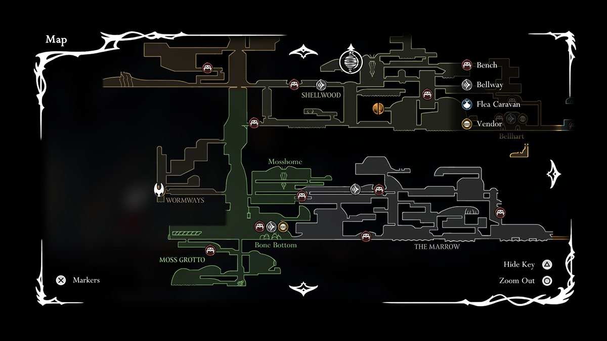 The location of a locked door.