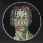 sewn mouth icon in No I'm not a Human