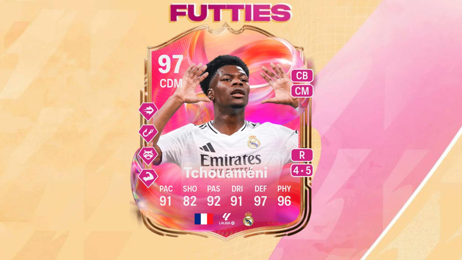Aurelien Tchouameni FUTTIES as one of the best players for EA FC 25 The Last Raumdeuter evolution