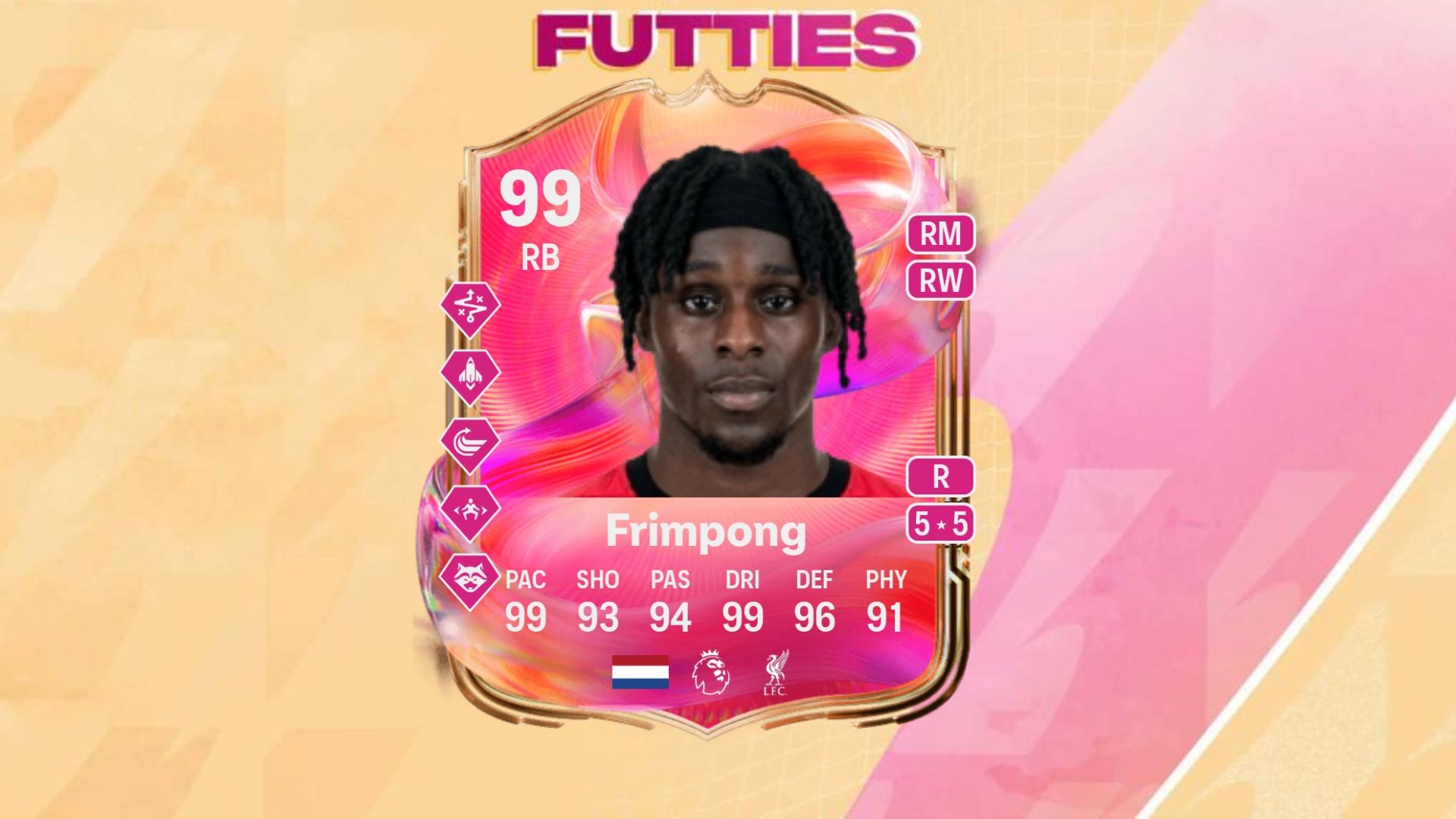 Jeremie Frimpong FUTTIES cards in EA FC 25