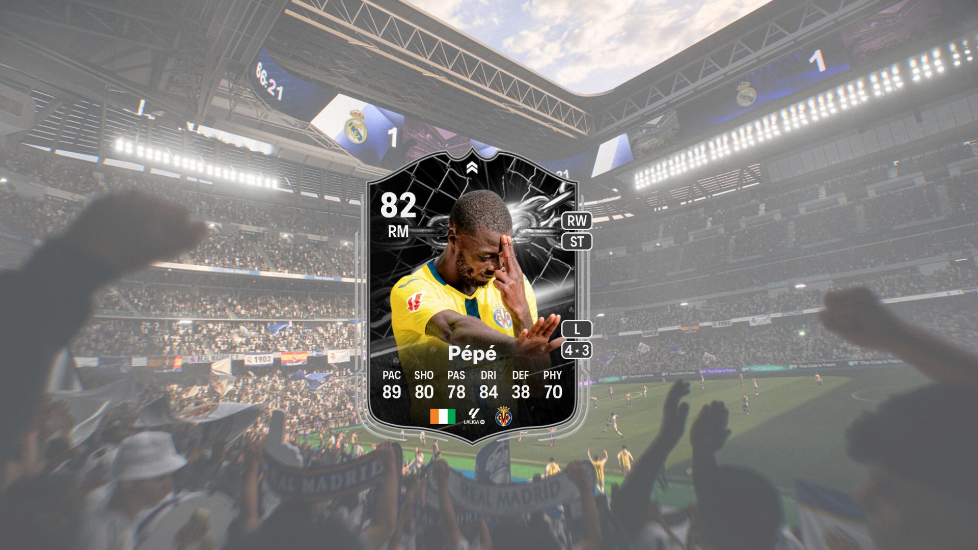 Nicolas Pepe as one of the best players to use in the FC 26 One Shot evolution