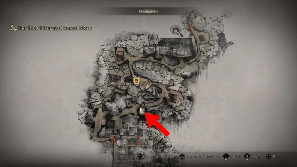 First Jizo statue on Silent Hill f map