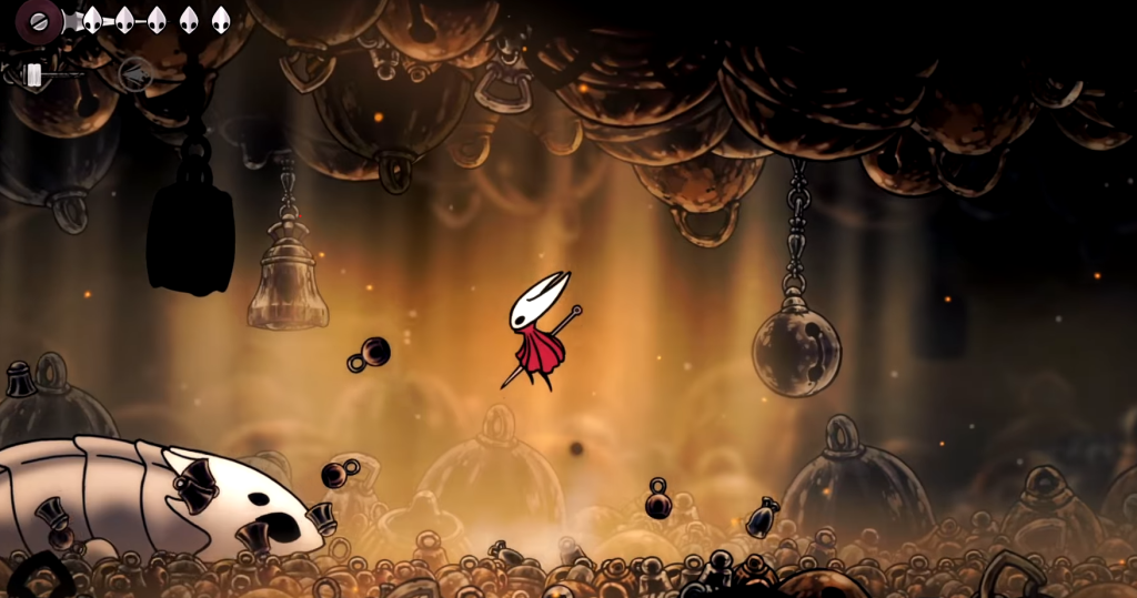 Bell Beast attacking the player in Hollow Knight Silksong