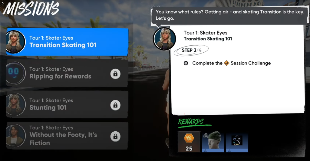 The Session challenge in Skate