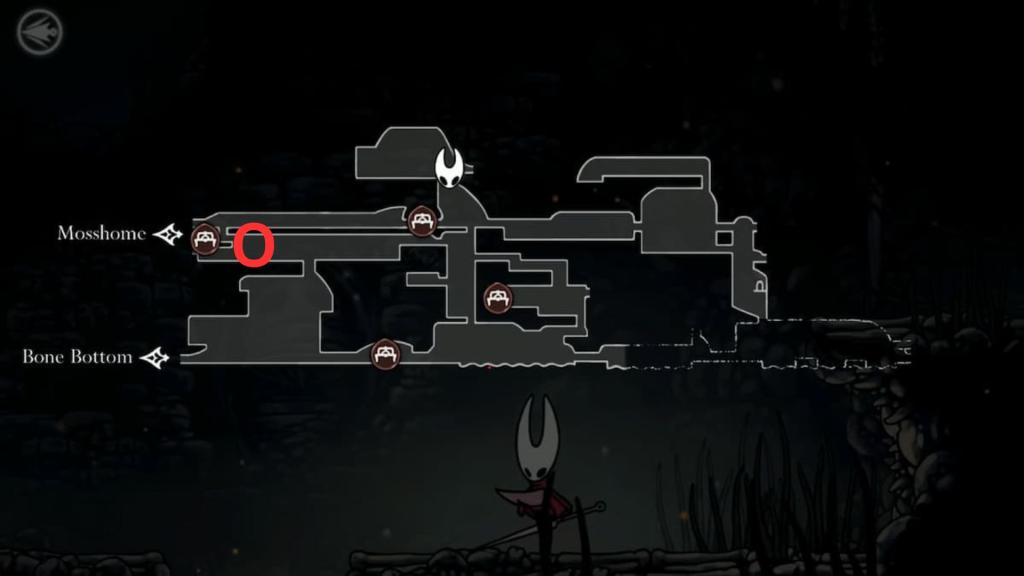 Shakra location in The Marrow in Hollow Knight Silksong