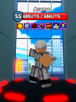 Arama Secret Boss from the Anime Eternal Roblox experience.