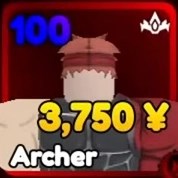 Archer unit from Anime Rangers X Roblox experience.
