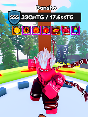 Bansho Secret Boss from the Anime Eternal Roblox experience.